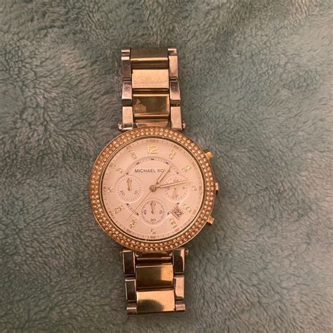 mk3882 michael kors|oversized lexington two tone watch.